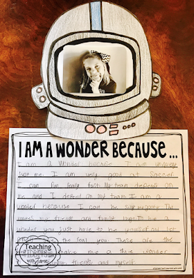 We're All Wonders Writing Activity