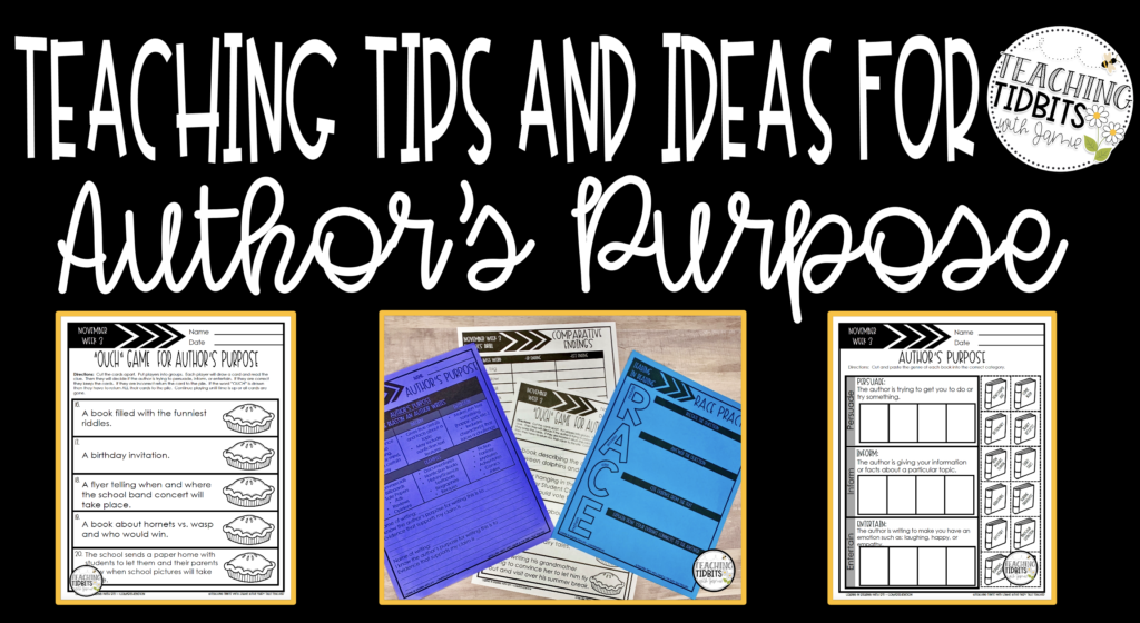 Author's Purpose Activities