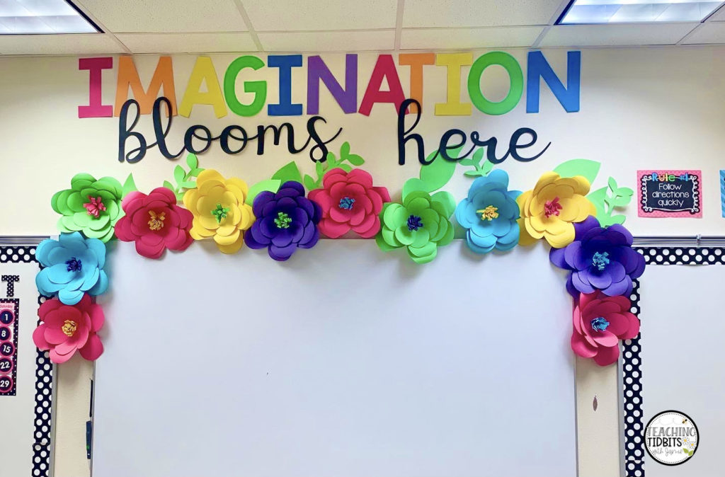 Brights with Flowers Classroom Decor